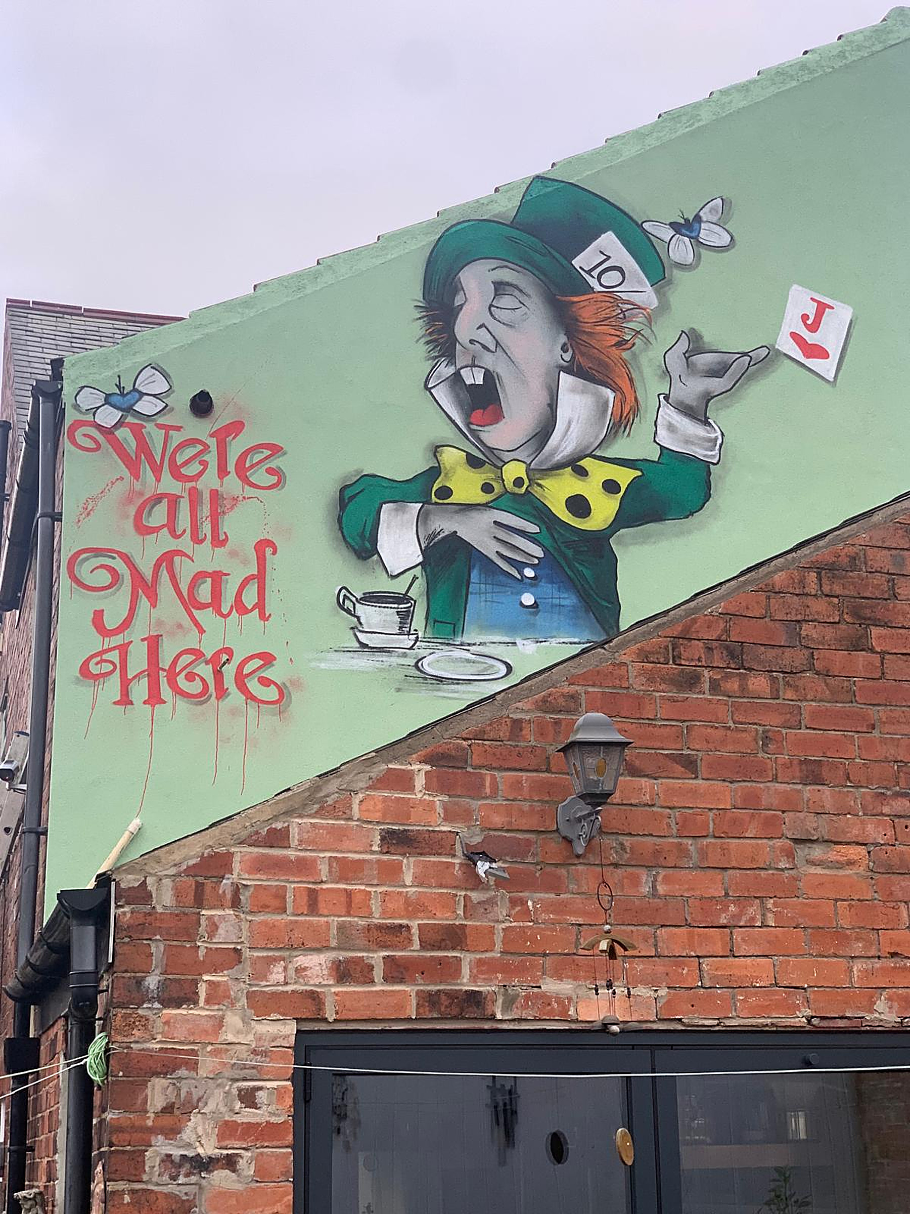 We're All Mad Here — Aerosol mural